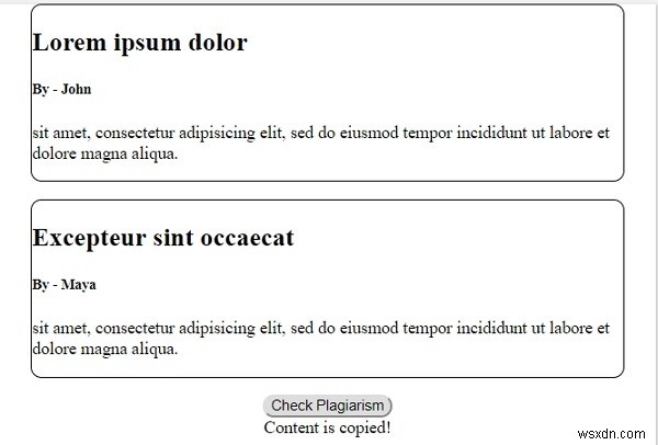HTML DOM isEqualNode() 메서드 – 두 노드가 동일한지 확인하는 방법