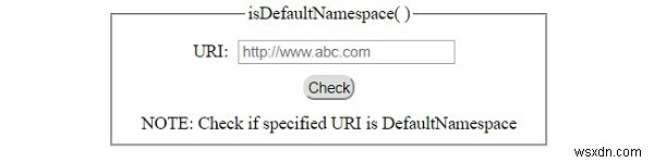 HTML DOM isDefaultNamespace() 메서드 – 기본 네임스페이스 확인 방법