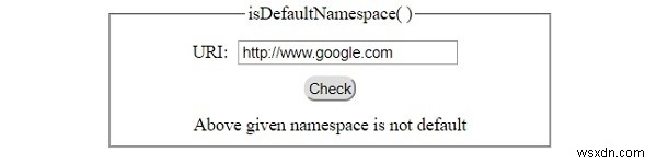 HTML DOM isDefaultNamespace() 메서드 – 기본 네임스페이스 확인 방법