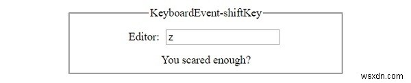HTML DOM KeyboardEvent shiftKey 속성 완벽 가이드