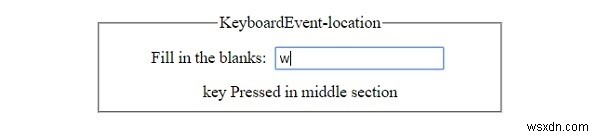 HTML DOM KeyboardEvent location 속성 – 키 입력 위치 확인 방법