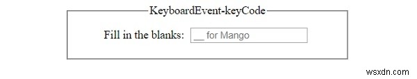 HTML DOM KeyboardEvent keyCode 속성 – 개념, 문법 및 실전 예제