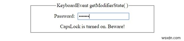 HTML DOM KeyboardEvent getModifierState() 메서드 완벽 정리