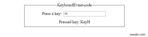 HTML DOM KeyboardEvent code 속성 – 눌린 키의 식별자를 반환하는 방법