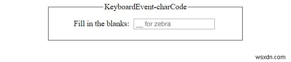 HTML DOM KeyboardEvent charCode 속성 완벽 가이드
