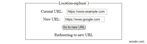 HTML DOM Location replace() 메서드 – 히스토리 없이 새 문서로 리디렉션하기