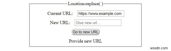 HTML DOM Location replace() 메서드 – 히스토리 없이 새 문서로 리디렉션하기