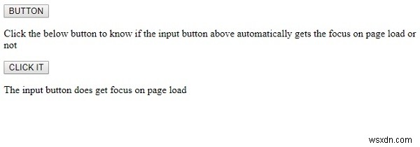HTML DOM 버튼 autofocus 속성 – 페이지 로드 시 자동 포커스 설정 방법