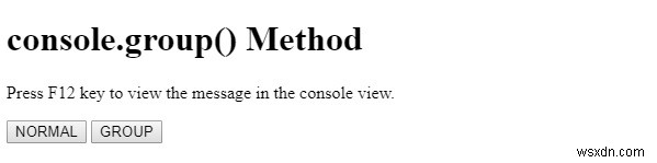 HTML DOM console.group() 메서드 – 콘솔 메시지 그룹화 방법