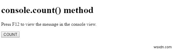 HTML DOM console.count() 메서드 – 호출 횟수를 세는 콘솔 카운터 활용법