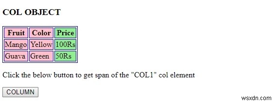 HTML DOM Column(열) 객체 완벽 가이드: col 요소 속성 다루기