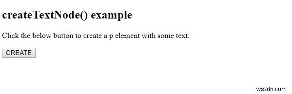 HTML DOM createTextNode() 메서드 – 텍스트 노드 생성 방법