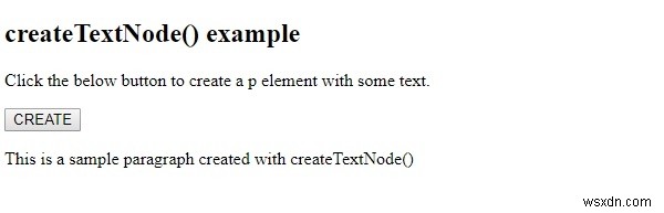 HTML DOM createTextNode() 메서드 – 텍스트 노드 생성 방법
