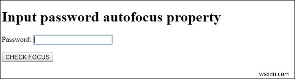 HTML DOM 비밀번호 입력 필드 autofocus 속성 완벽 정리