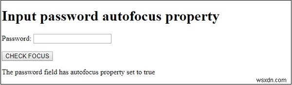 HTML DOM 비밀번호 입력 필드 autofocus 속성 완벽 정리
