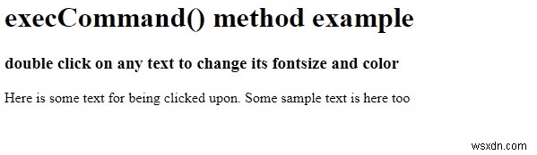 HTML DOM execCommand() 메서드 완벽 정리 – 문법과 실전 예제