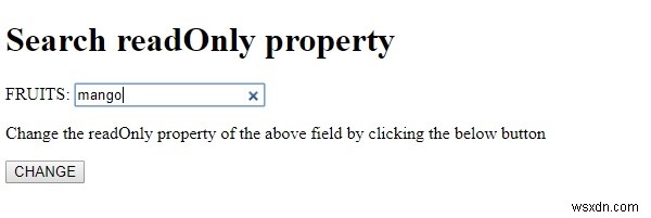 HTML DOM Input Search readOnly 속성 완벽 정리