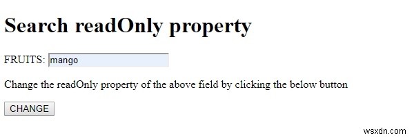 HTML DOM Input Search readOnly 속성 완벽 정리