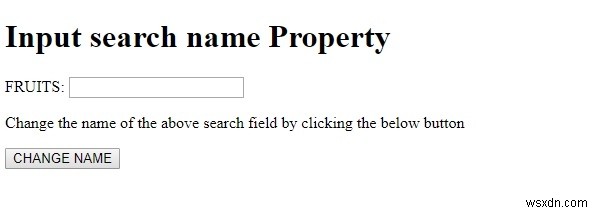 HTML DOM Input Search name 속성 – 설정 및 반환 방법 총정리