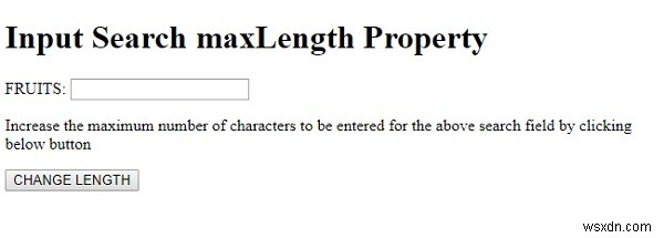 HTML DOM Input Search maxLength 속성 완벽 정리 – 문법과 실전 예제
