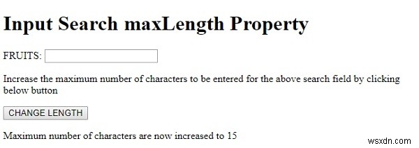 HTML DOM Input Search maxLength 속성 완벽 정리 – 문법과 실전 예제