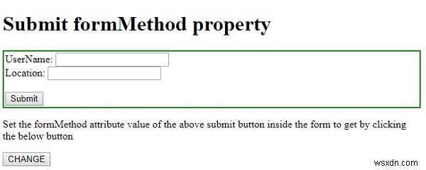 HTML DOM Input Submit formMethod 속성 완벽 가이드
