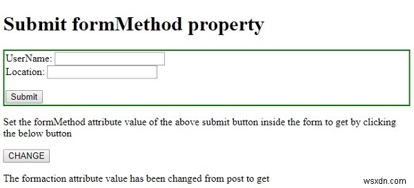 HTML DOM Input Submit formMethod 속성 완벽 가이드
