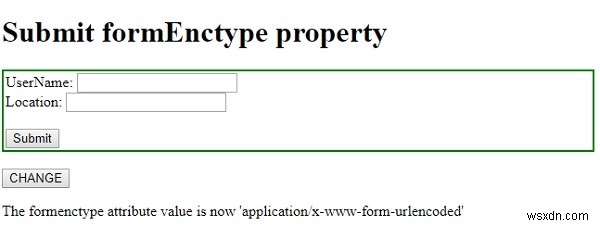 HTML DOM submit formEnctype 속성 완벽 정리 – 사용법과 예제