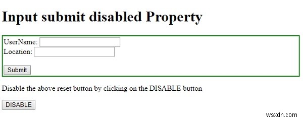 HTML DOM Input Submit disabled 속성 – 제출 버튼 비활성화 완벽 가이드