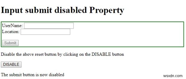HTML DOM Input Submit disabled 속성 – 제출 버튼 비활성화 완벽 가이드