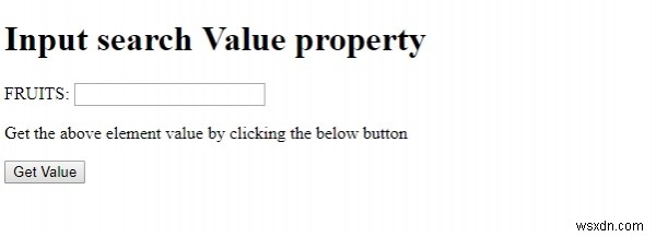HTML DOM Input Search 값(value) 속성 완벽 정리