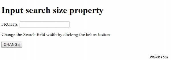 HTML DOM Input Search size 속성 완벽 가이드 – 검색 필드 너비 설정하기