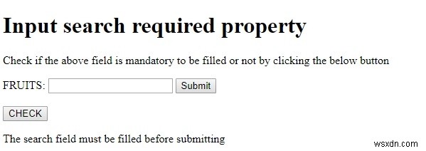 HTML DOM Input Search required 속성 – 문법과 예제로 배우는 필수 입력 설정