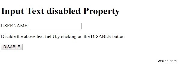 HTML DOM Input Text disabled 속성 – 텍스트 필드 비활성화 방법 총정리