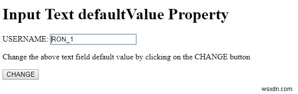 HTML DOM 입력 텍스트 defaultValue 속성 완벽 가이드