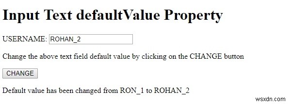 HTML DOM 입력 텍스트 defaultValue 속성 완벽 가이드