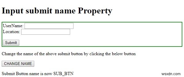 HTML DOM Input Submit name 속성 – 제출 버튼 이름 설정 및 반환 방법