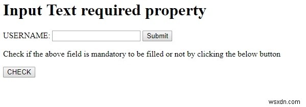 HTML DOM 입력 텍스트(Input Text) required 속성 완벽 가이드