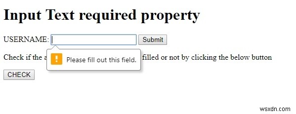 HTML DOM 입력 텍스트(Input Text) required 속성 완벽 가이드