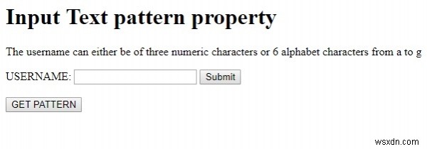 HTML DOM Input Text pattern 속성 – 정규 표현식으로 입력값 검증하기