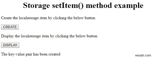 HTML DOM Storage setItem() 메서드 – 웹 스토리지에 데이터 저장하기