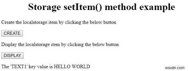 HTML DOM Storage setItem() 메서드 – 웹 스토리지에 데이터 저장하기