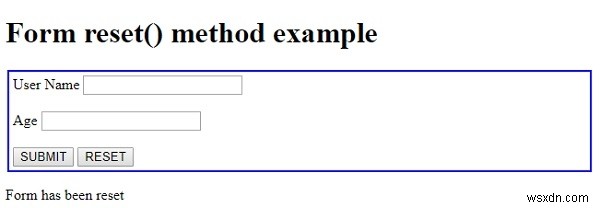 HTML DOM Form reset() 메서드 – 폼 초기화 방법 완벽 가이드