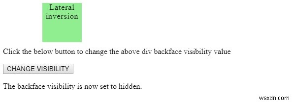 HTML DOM 스타일 backfaceVisibility 속성 완벽 정리