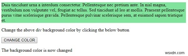 HTML DOM backgroundColor 속성 – 요소 배경색 설정과 반환 방법