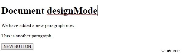 HTML DOM designMode 속성 – 문서 전체를 편집 가능하게 만드는 방법