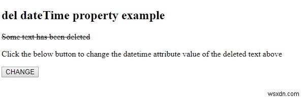 HTML DOM del dateTime 속성 완벽 정리 – 사용법과 예제 코드
