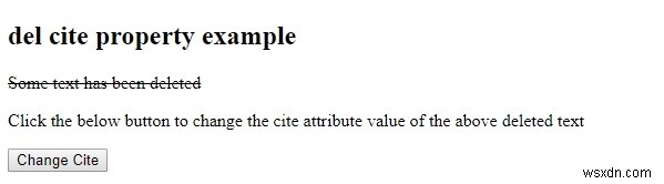 HTML DOM del cite 속성 완벽 가이드: 문법과 실전 예제