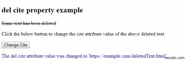 HTML DOM del cite 속성 완벽 가이드: 문법과 실전 예제