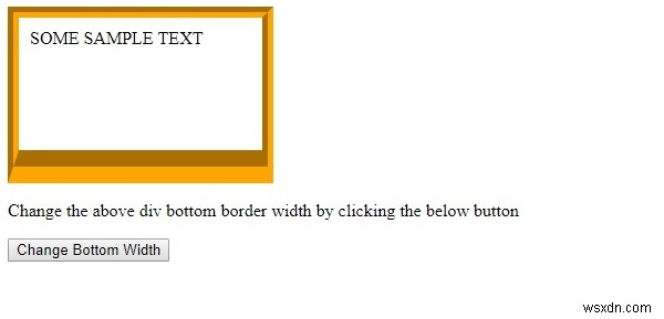 HTML DOM 스타일 borderBottomWidth 속성 – 문법, 속성값, 예제까지 한눈에